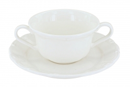 Alicia Cream Soup Mug & Saucer